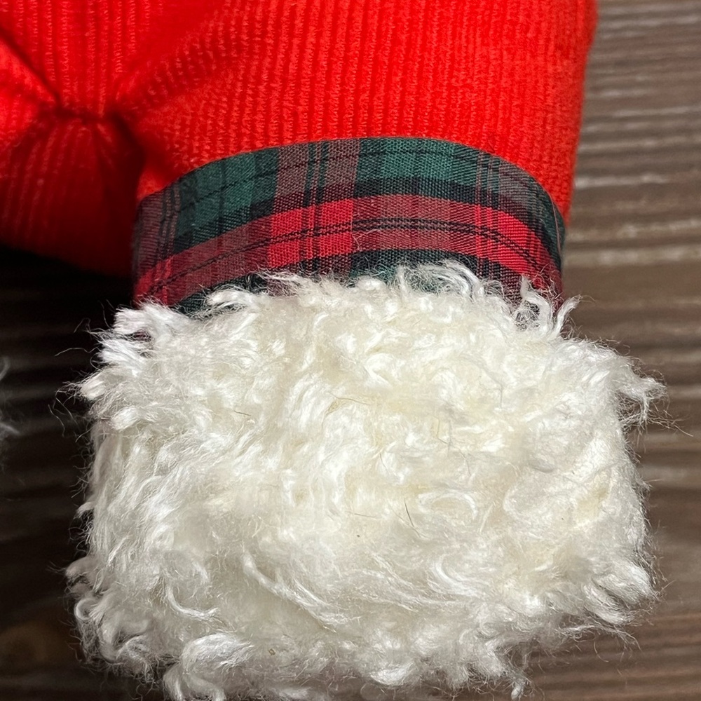 Vintage OshKosh B'gosh Teddy Bear with Holiday Red Overalls Eden Toys - Picture 8 of 14